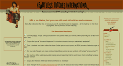 Desktop Screenshot of heartless-bitches.com