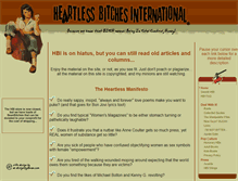 Tablet Screenshot of heartless-bitches.com